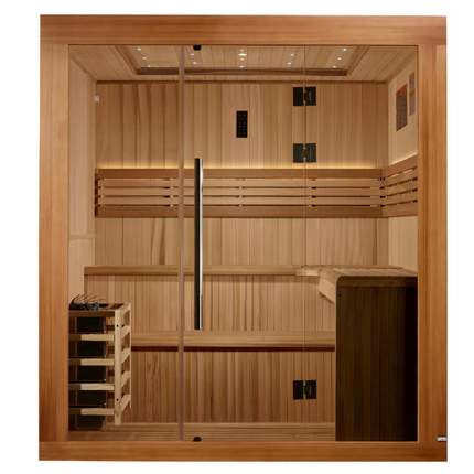 2025 Golden Designs Updated "Osla" 6 Person Traditional Sauna (GDI-7689-02)