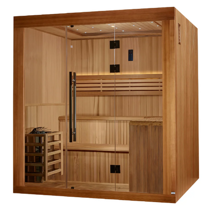2025 Golden Designs Updated "Osla" 6 Person Traditional Sauna (GDI-7689-02)