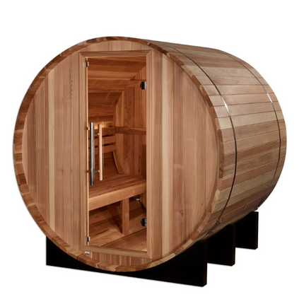 Golden Designs "St. Moritz" 2 Person Barrel Traditional Sauna (GDI-B002-01)