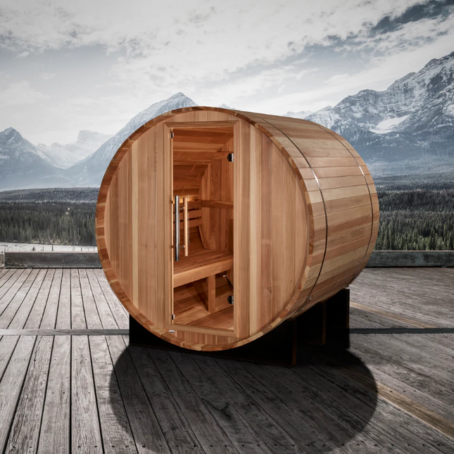 Golden Designs "St. Moritz" 2 Person Barrel Traditional Sauna (GDI-B002-01)