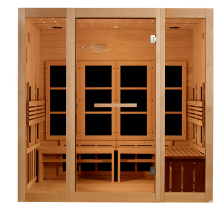***New 2026 Model*** Golden Designs 8 Person Full Spectrum Near Zero EMF FAR IR Sauna (GDI-6880-03 FS)