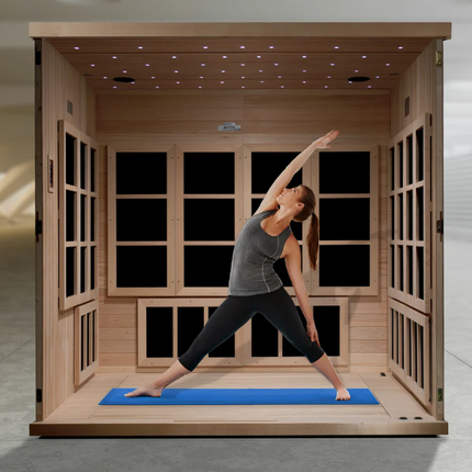 2025 Golden Designs "Catalonia" 8 Person Near Zero EMF FAR IR Sauna (GDI-6880-02 Elite)