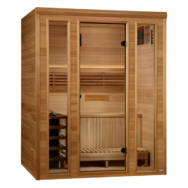 2025 Golden Designs "Andermatt" 3 Person Traditional Steam Sauna (GDI-7030-01)