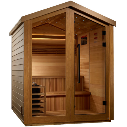 Golden Designs "Kaarina" 6 Person Barn Outdoor Traditional Sauna (GDI-8506-01)