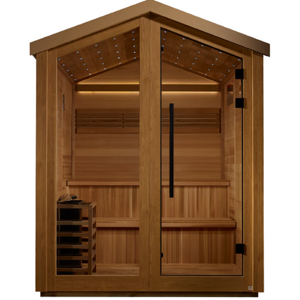 Golden Designs "Kaarina" 6 Person Barn Outdoor Traditional Sauna (GDI-8506-01)