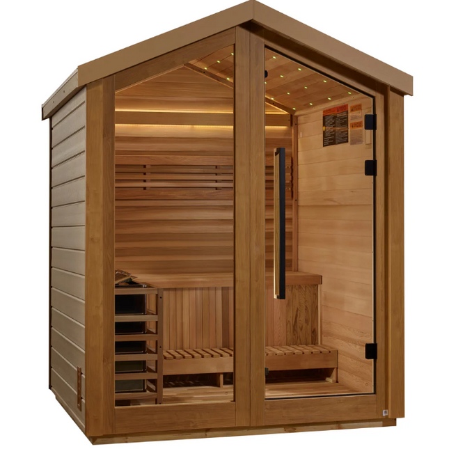 Golden Designs "Savonlinna" 3 Person Barn Outdoor Traditional Sauna (GDI-8503-01)