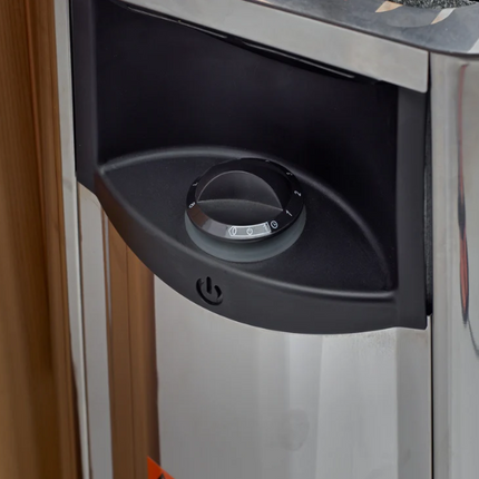 Golden Designs "Gargellen" 5 Person Hybrid (PureTech™ Full Spectrum IR or Traditional Stove) Outdoor Sauna (GDI-8125-01)