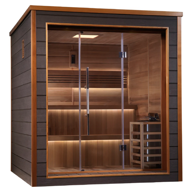 Golden Designs "Bergen" 6 Person Outdoor-Indoor Traditional Sauna (GDI-8206-01)