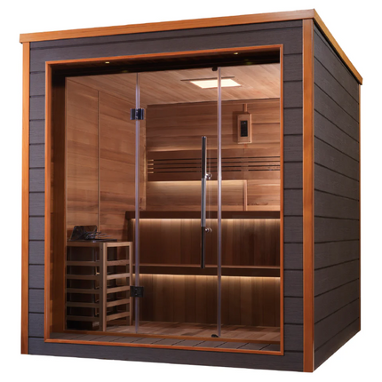 Golden Designs "Bergen" 6 Person Outdoor-Indoor Traditional Sauna (GDI-8206-01)