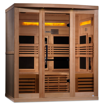 Golden Designs "Reserve Edition" 6 Person Near Zero EMF Full Spectrum with Himalayan Salt Bar (GDI-8260-01)