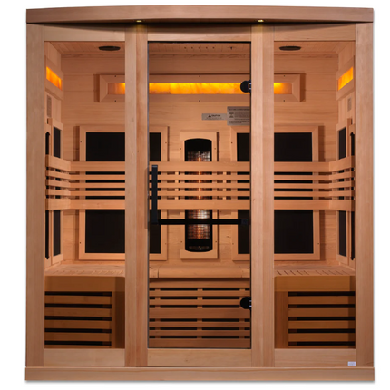Golden Designs "Reserve Edition" 6 Person Near Zero EMF Full Spectrum with Himalayan Salt Bar (GDI-8260-01)