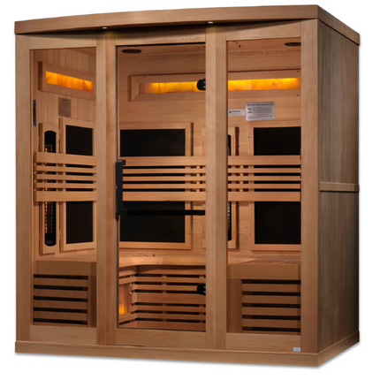 Golden Designs "Reserve Edition" 6 Person Near Zero EMF Full Spectrum with Himalayan Salt Bar (GDI-8260-01)