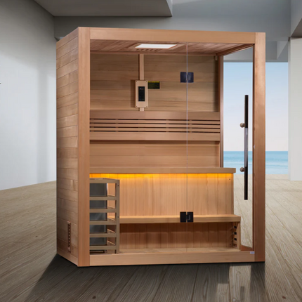 Golden Designs "Hanko" 2-3 Person Traditional Sauna (GDI-7202-01)