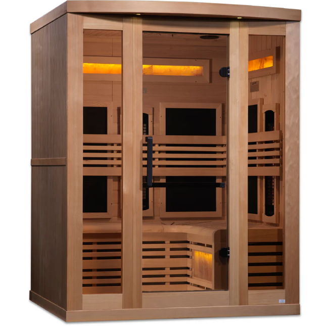 Golden Designs "Reserve Edition" 3 Person Near Zero EMF Full Spectrum with Himalayan Salt Bar (GDI-8230-01)