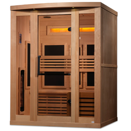 Golden Designs "Reserve Edition" 3 Person Near Zero EMF Full Spectrum with Himalayan Salt Bar (GDI-8230-01)