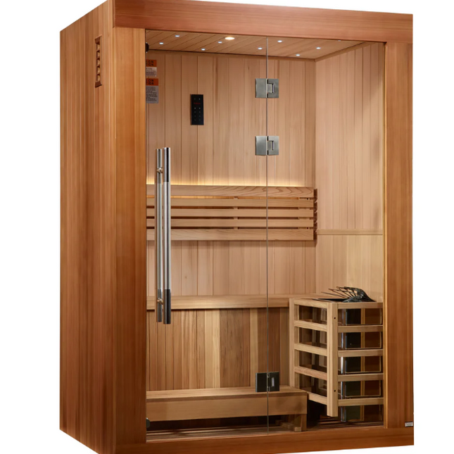 2025 Golden Designs Updated "Sundsvall" 2 Person Traditional Sauna (GDI-7289-02)