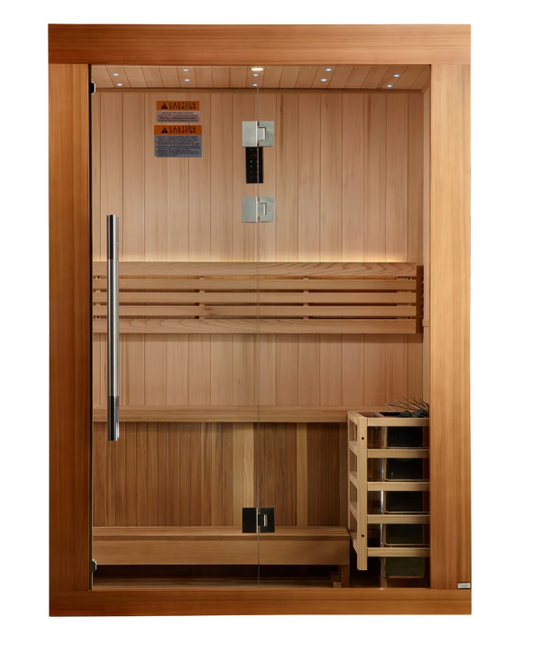 2025 Golden Designs Updated "Sundsvall" 2 Person Traditional Sauna (GDI-7289-02)
