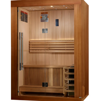 2025 Golden Designs Updated "Sundsvall" 2 Person Traditional Sauna (GDI-7289-02)