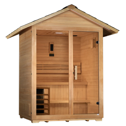 Golden Designs "Arlberg" 3 Person Traditional Outdoor Sauna (GDI-8103-01)