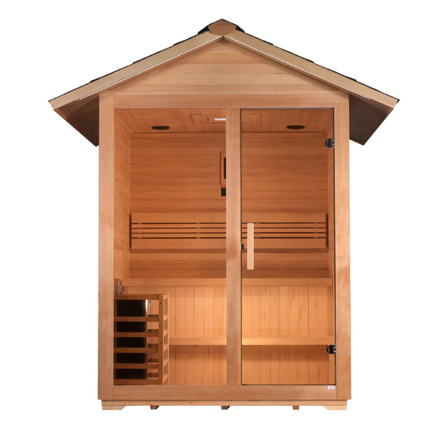 Golden Designs "Arlberg" 3 Person Traditional Outdoor Sauna (GDI-8103-01)