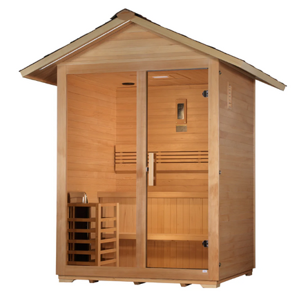 Golden Designs "Arlberg" 3 Person Traditional Outdoor Sauna (GDI-8103-01)