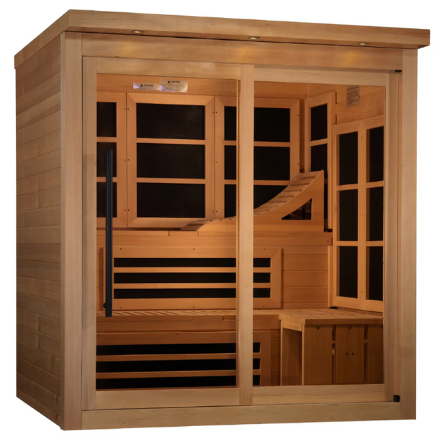 Golden Designs 6 Person Near Zero EMF Far IR Sauna (GDI-6996-02 Elite)
