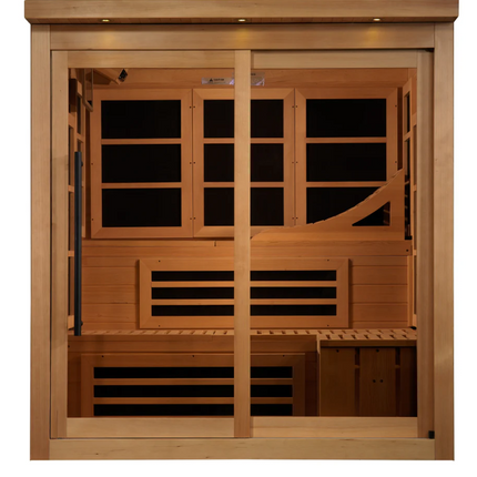 Golden Designs 6 Person Near Zero EMF Far IR Sauna (GDI-6996-02 Elite)