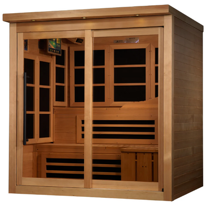 Golden Designs 6 Person Near Zero EMF Far IR Sauna (GDI-6996-02 Elite)