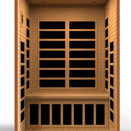 Dynamic "Santiago" 2 Person Ultra Low EMF FAR IR Sauna (DYN-6209-02 Elite)