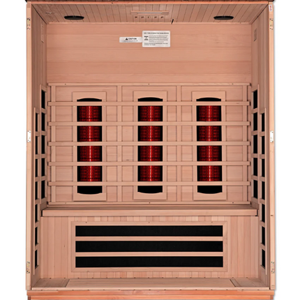 Dynamic "Lugano" 3 Person Full Spectrum IR Sauna (DYN-6336-03 FS)