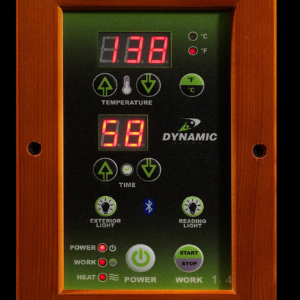 Dynamic "Bergamo" 4 Person Low EMF Far IR Sauna (DYN-6440-01)