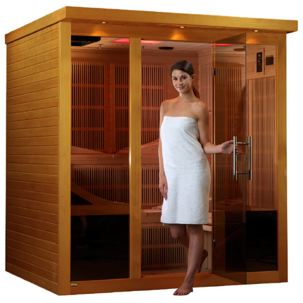Dynamic "Monaco" 6 Person Ultra Low EMF Far IR Sauna (DYN-6996-01 Elite)