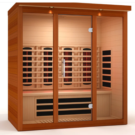 ***New 2026 Model*** Dynamic Vila Grande 4 Person Full Spectrum Nero Zero EMF FAR IR Sauna (DYN-6415-03 FS)