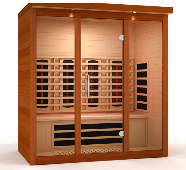 ***New 2026 Model*** Dynamic Vila Grande 4 Person Full Spectrum Nero Zero EMF FAR IR Sauna (DYN-6415-03 FS)