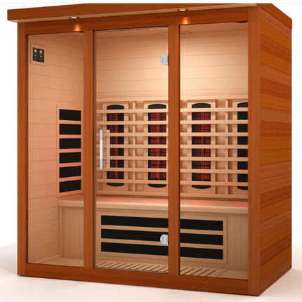 ***New 2026 Model*** Dynamic Vila Grande 4 Person Full Spectrum Nero Zero EMF FAR IR Sauna (DYN-6415-03 FS)