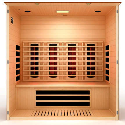 ***New 2026 Model*** Dynamic Vila Grande 4 Person Full Spectrum Nero Zero EMF FAR IR Sauna (DYN-6415-03 FS)