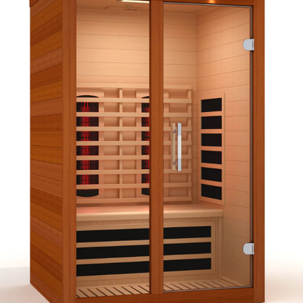 ***New 2026 Model*** Dynamic "Llumeneres" 2 Person Full Spectrum Nero Zero EMF FAR IR Sauna (DYN-6215-03 FS)