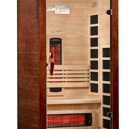 ***New 2026 Model*** Dynamic Santorini 1-2 Person Full Spectrum Near Zero EMF FAR IR Sauna (DYN-6009-03 FS)