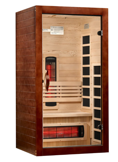***New 2026 Model*** Dynamic Santorini 1-2 Person Full Spectrum Near Zero EMF FAR IR Sauna (DYN-6009-03 FS)