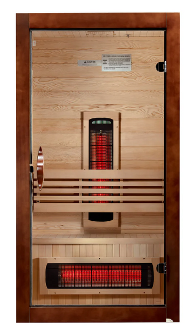 ***New 2026 Model*** Dynamic Santorini 1-2 Person Full Spectrum Near Zero EMF FAR IR Sauna (DYN-6009-03 FS)