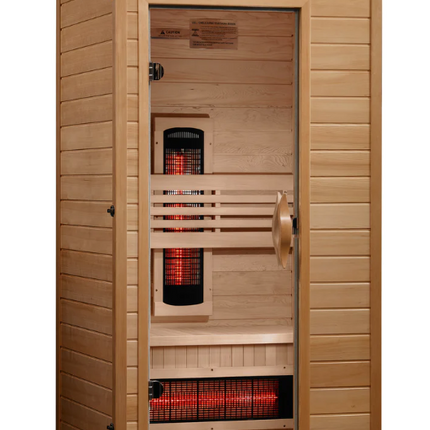 ***New 2026 Model*** Dynamic Martin 1-2 Person Full Spectrum Near Zero EMF FAR IR Sauna (DYN-6006-03 FS)