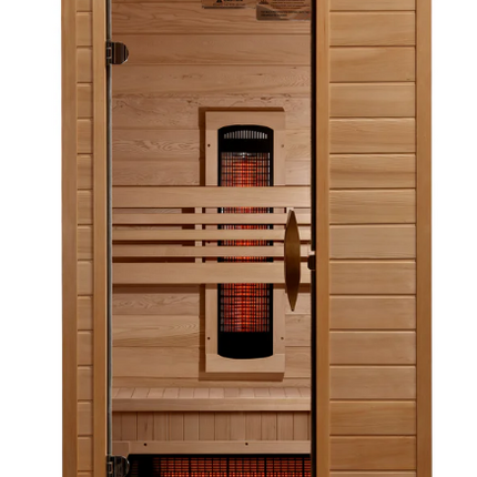 ***New 2026 Model*** Dynamic Martin 1-2 Person Full Spectrum Near Zero EMF FAR IR Sauna (DYN-6006-03 FS)