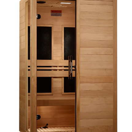 ***New 2026 Model*** Dynamic "Lucca" 2 Person Low EMF FAR IR Sauna (DYN-6215-05)
