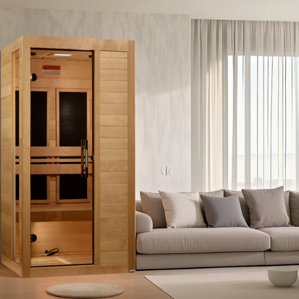 ***New 2026 Model*** Dynamic "Veneto" 1-2 Person Low EMF FAR IR Sauna (DYN-6115-05)