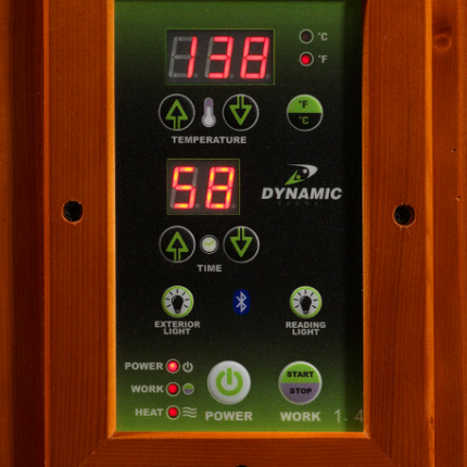 Dynamic "Heming" 2 Person Ultra Low EMF Far IR Sauna (DYN-6225-02 Elite)
