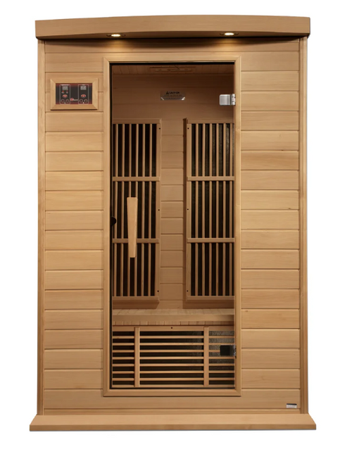 Maxxus 2 Person Near Zero EMF FAR IR Sauna (MX-K206-01-ZF HEM)