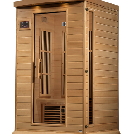 Maxxus 2 Person Near Zero EMF FAR IR Sauna (MX-K206-01-ZF HEM)