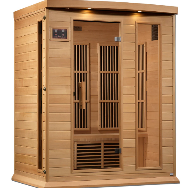 Maxxus 3 Person Near Zero EMF FAR IR Sauna (MX-K306-01-ZF HEM)