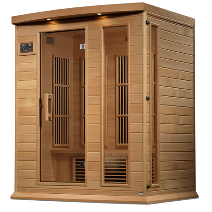 Maxxus 3 Person Near Zero EMF FAR IR Sauna (MX-K306-01-ZF HEM)