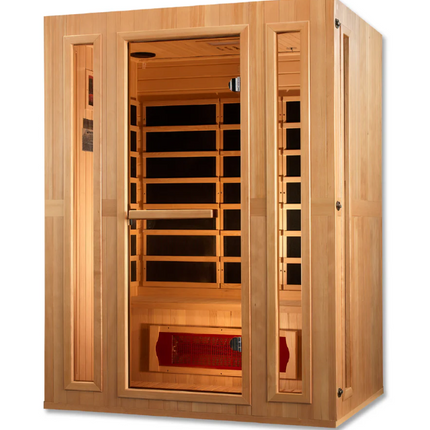Maxxus "Trinity" Dual Tech 3 person Low EMF FAR IR Sauna (MX-LS3-01)
